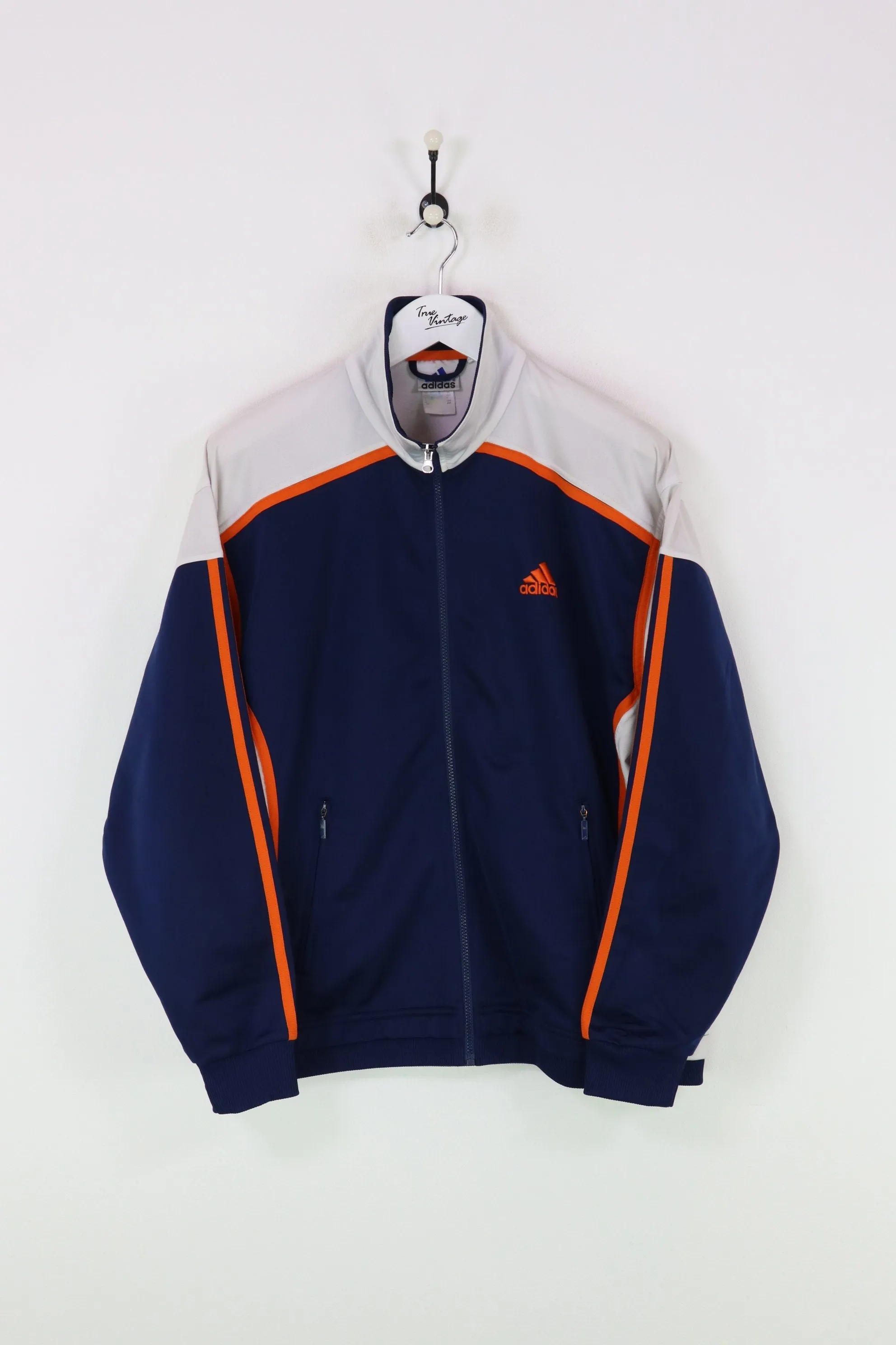 Adidas Track Jacket Navy/White Large