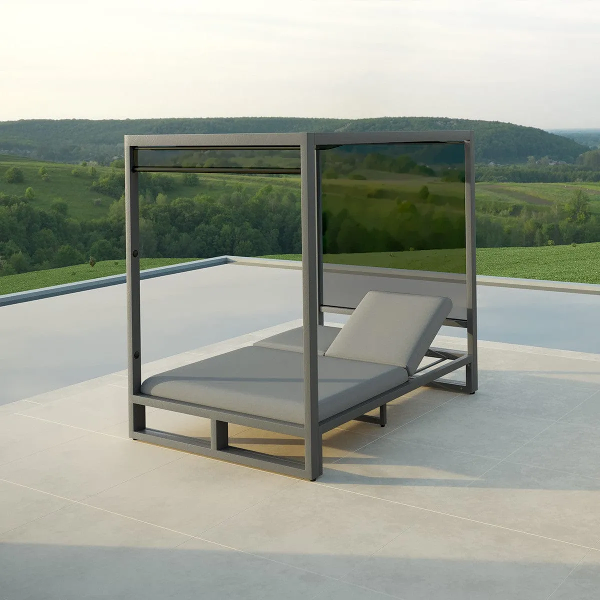 Allure Cabana Double Sunlounger / Flanelle