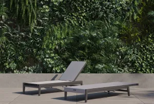 Aluminum Outdoor Infinity Chaise Lounge By Outer