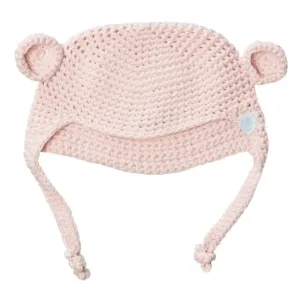 beba bean crochet bear toque in pink