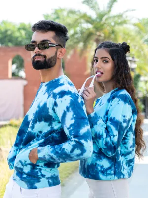 Blue Tie-Dye Sweatshirt