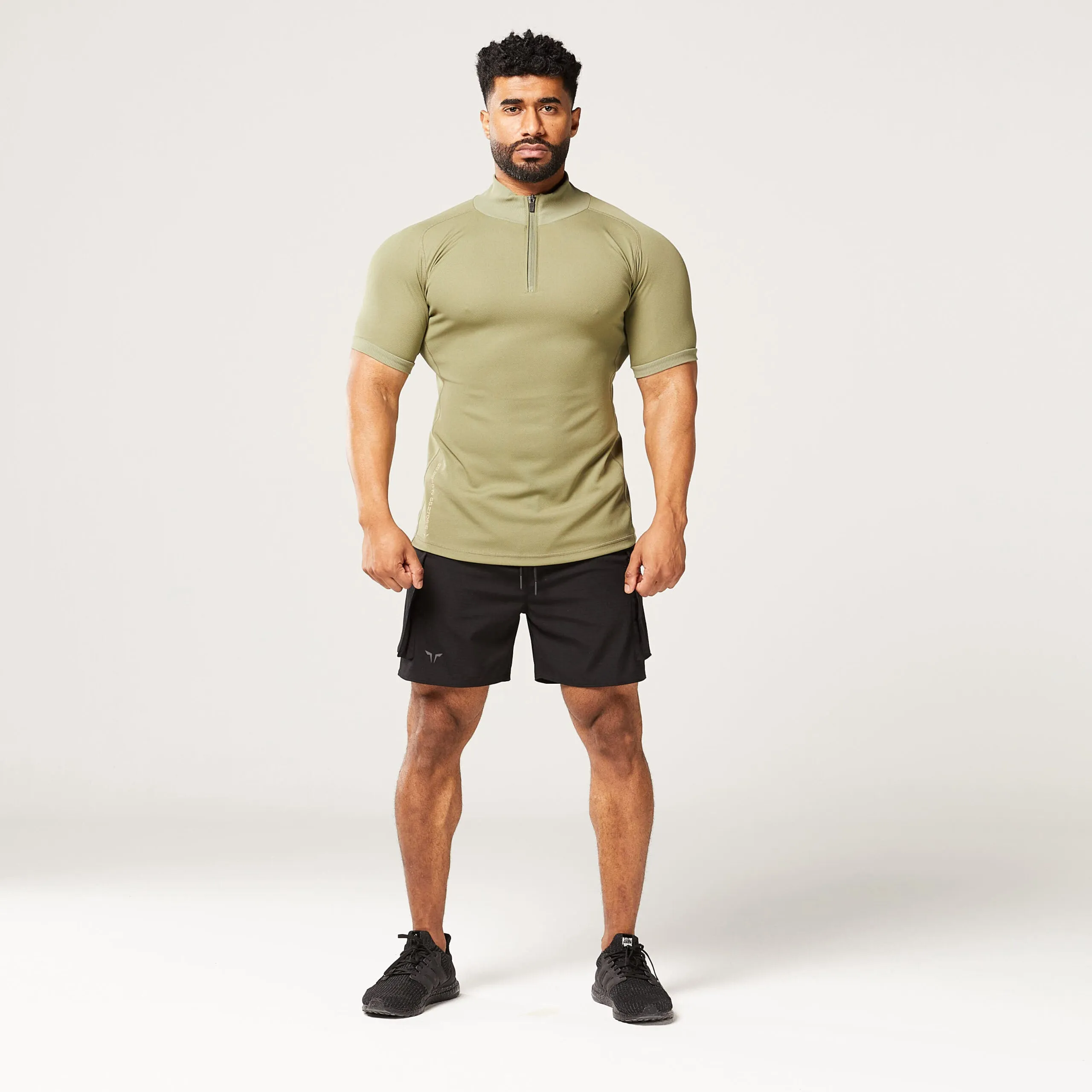 Code Zip Up Tee - Deep Lichen Green