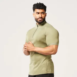 Code Zip Up Tee - Deep Lichen Green