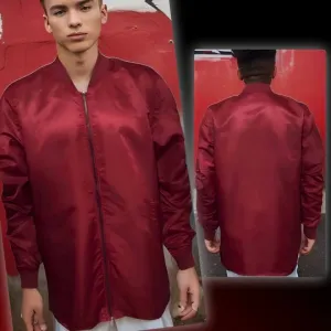 ^ELWOOD^ (WINE RED) NYLON SPRING ZIP UP JACKETS