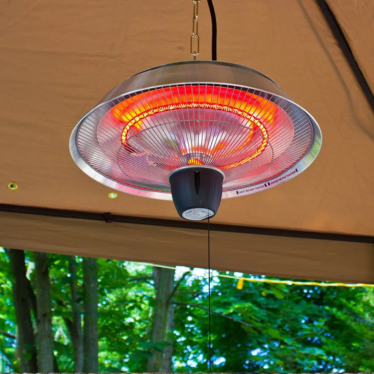 Energ  Infrared Electric Outdoor Heater - Hanging, White