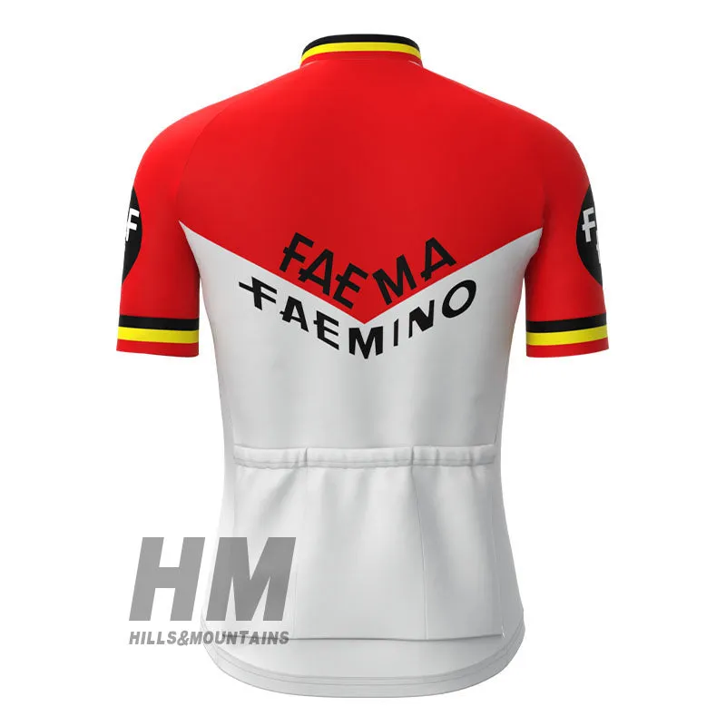 Faema Retro Jersey Short Sleeve Blue Red