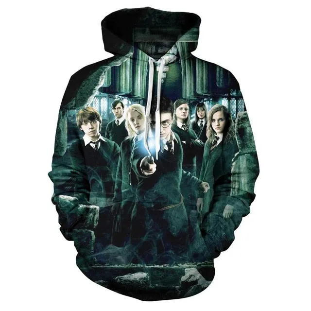 Gorgeous Autumn Harry Potter 3D Print Hoodie  Sweatshirt