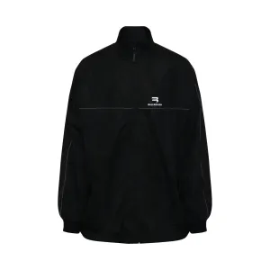 Logo Tracksuit Jacket in Black