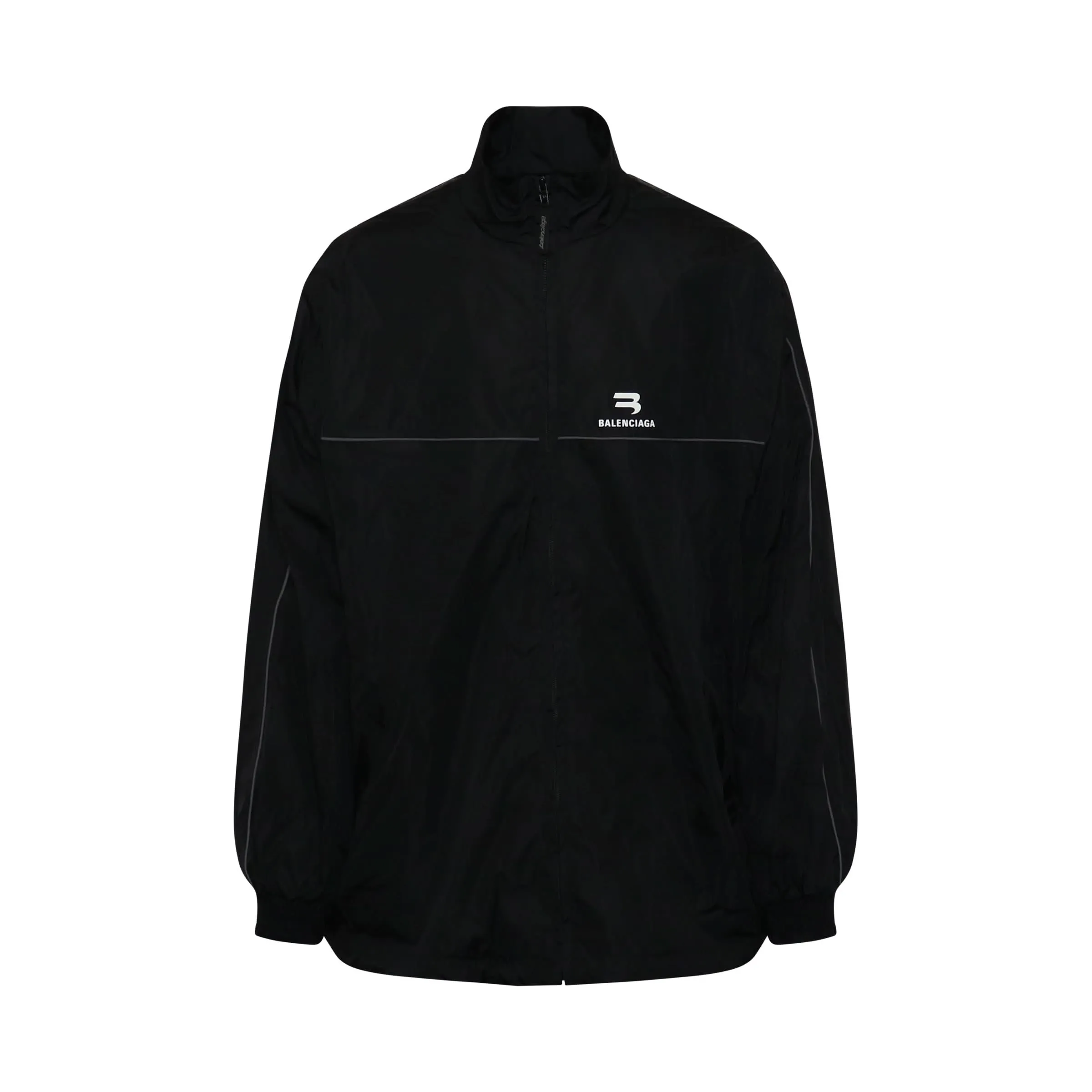 Logo Tracksuit Jacket in Black