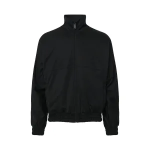 Logo Tracktop Jacket in Black