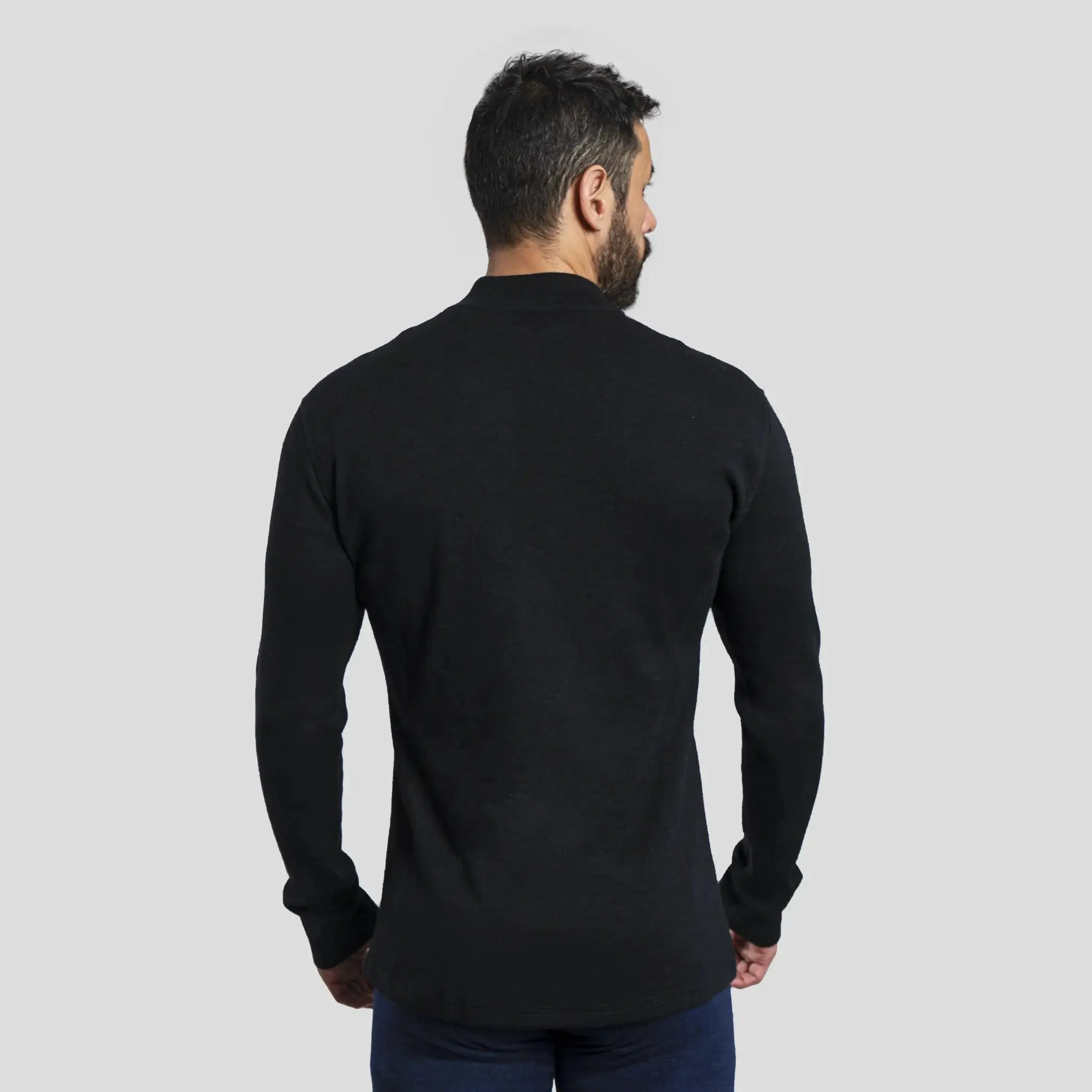 Men's Alpaca Wool Base Layer: 300 Lightweight Half-Zip