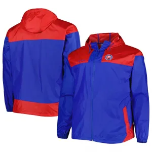 Men's Columbia Royal Chicago Cubs Flash Forward Challenger Omni-Shade Full-Zip Windbreaker