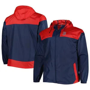 Men's Full Zip Windbreaker Columbia Navy Boston Red Sox Flash Forward Challenger Omni-Shade