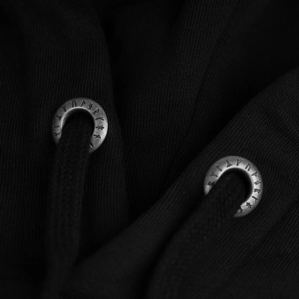 Premium Hoodie, Odin & Ravens, Black