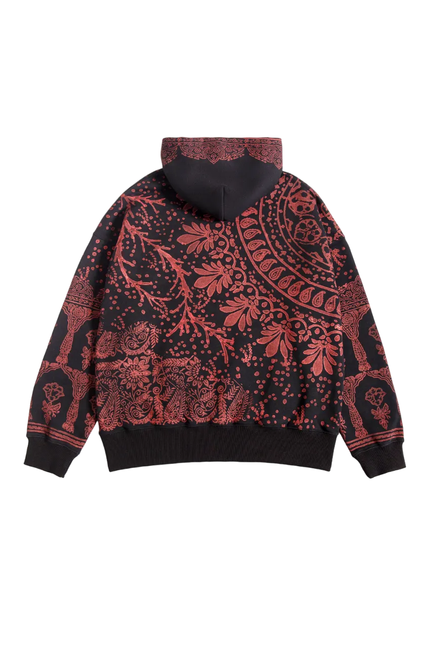 "RANGOLI" HAND BLOCK PRINTED HOODIE