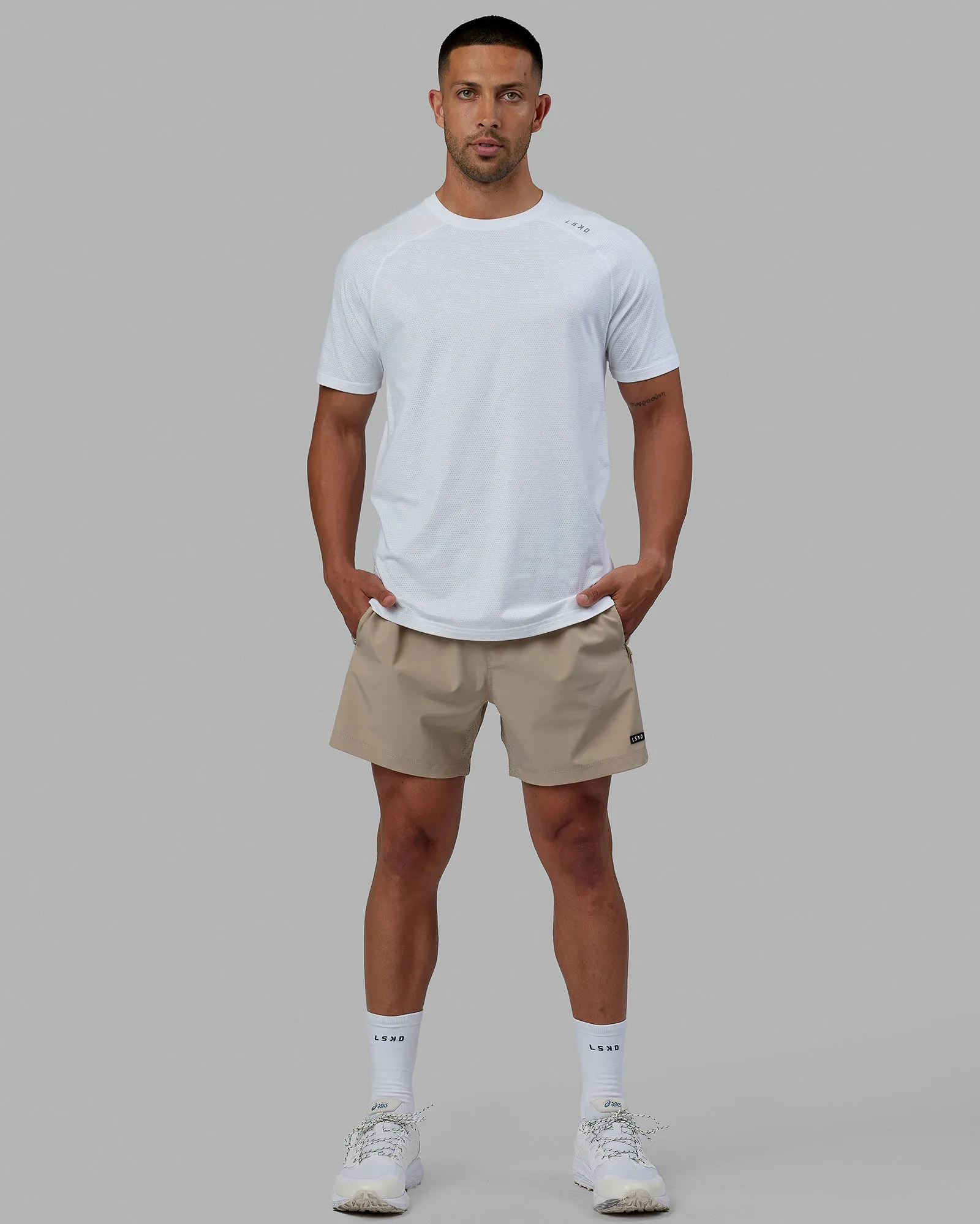 Rep 5" Performance Shorts - Taupe