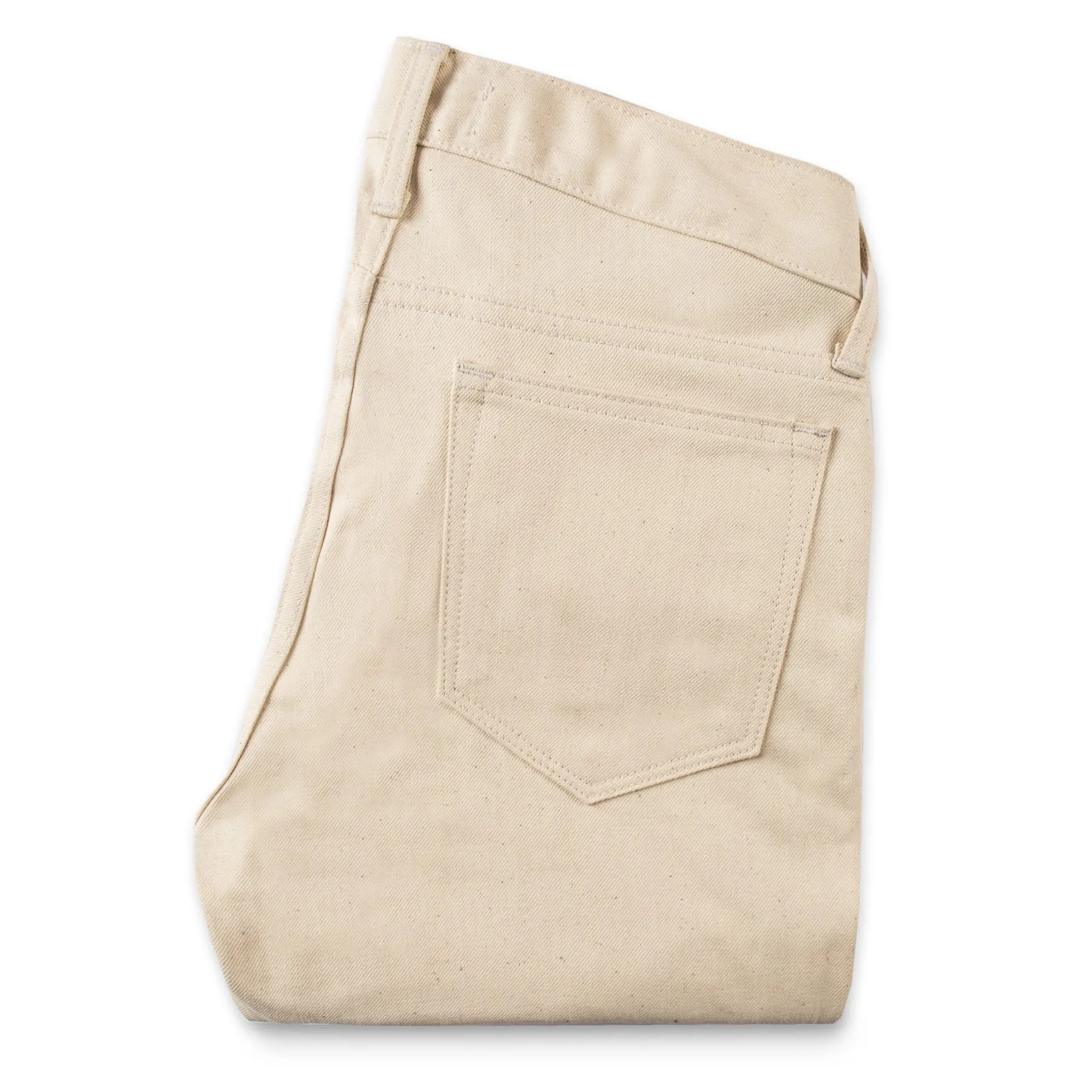 The Adler Jean in Cone Mills Natural