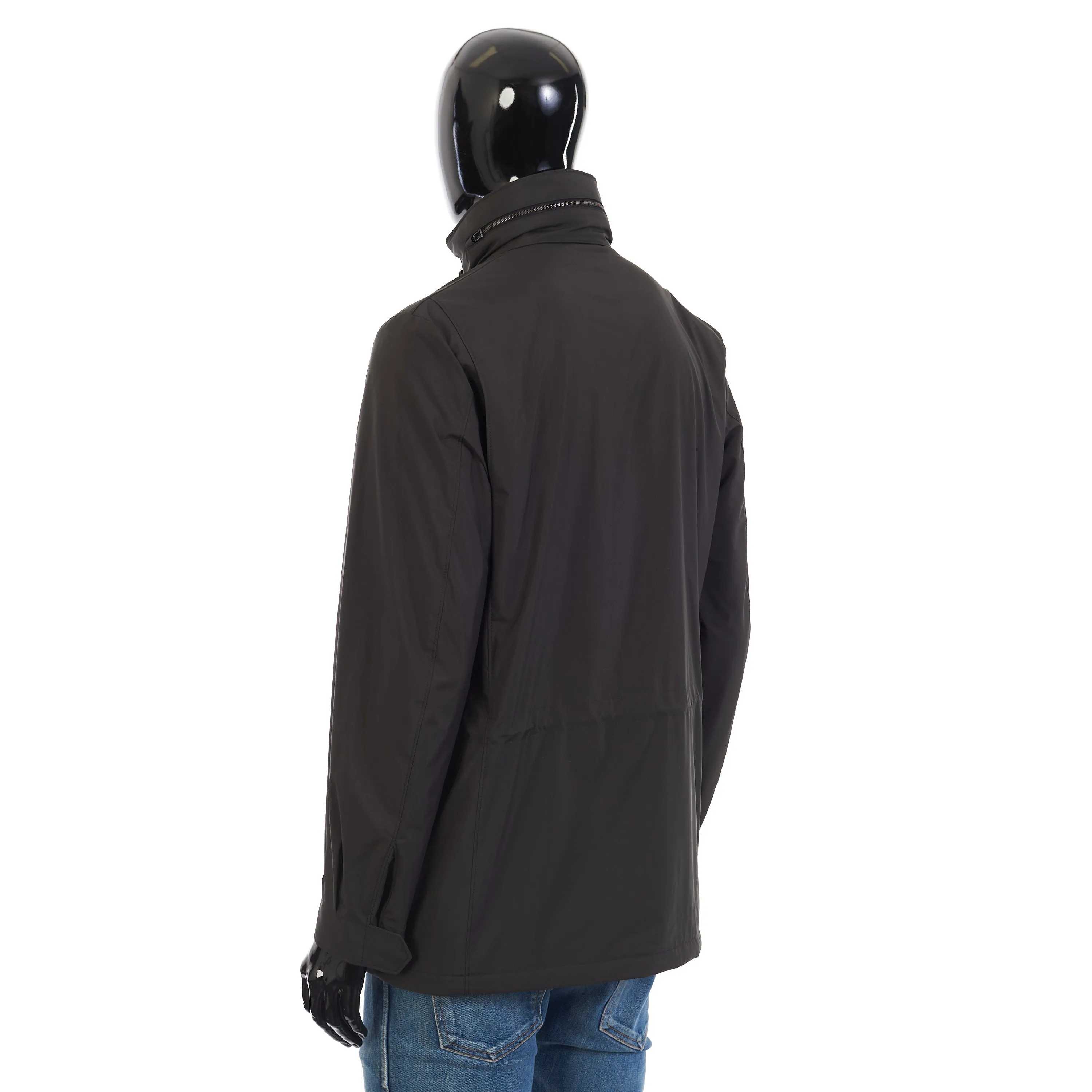 Windmate Traveller Jacket In Onyx Black Technical Fabric - Storm System