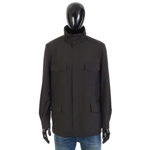 Windmate Traveller Jacket In Onyx Black Technical Fabric - Storm System